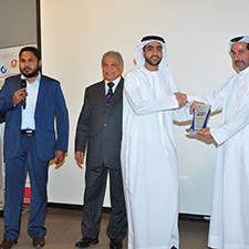 Our driver Mr. Hasham Khan receiving appreciation certificate